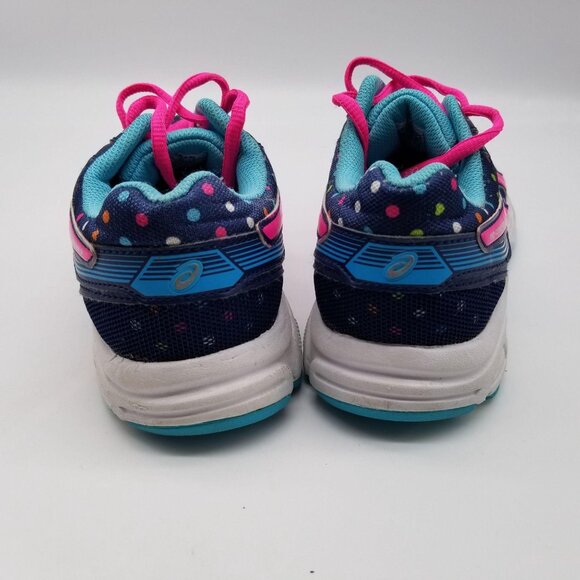 Asics Gel-Contend 3 Mens Blue Pink Polka Dot Active Shoes Size 5 - Picture 5 of 7
